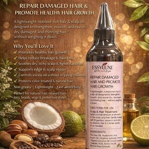 EssyLuxe Hair Repair & Growth Oil – Set